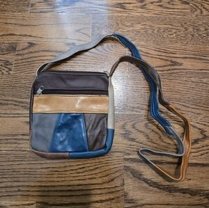 Multicolor Leather Crossbody Bag